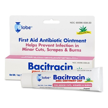 Trifecta Pharmaceuticals Usa Bacitracin Zinc 500 U/g w/Aloe, Ointment, 28gm 69396002701