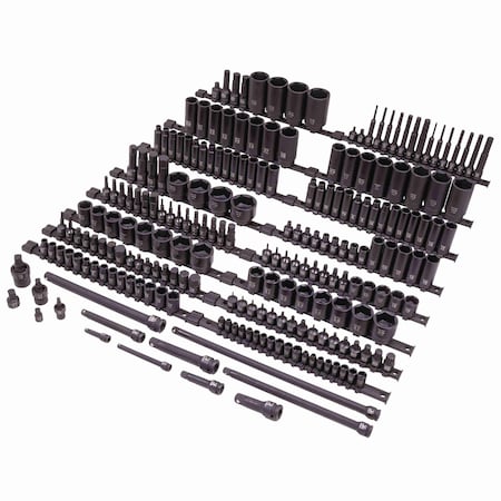 Sunex 1/4 in, 3/8 in, 1/2 in Drive Sae & Metric, 6-Point Standard & Deep Sockets 10222