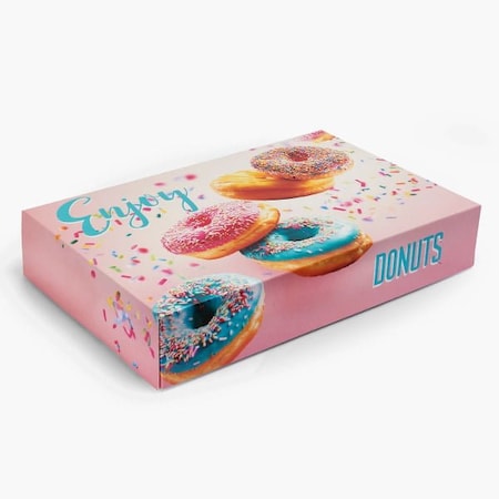 Nashville Wraps Donut Box 1/2 Dozen Enjoy, 12x 8x2.25, 200PK BBDP6