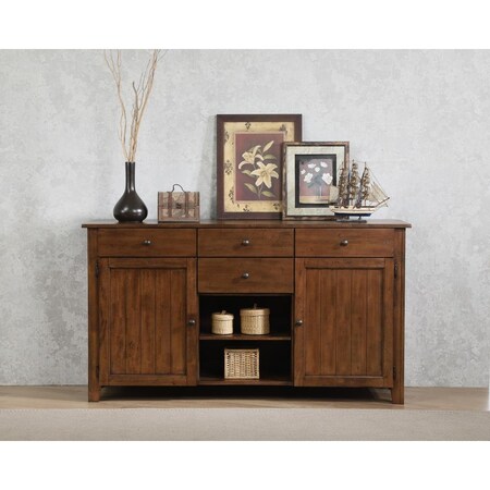 Fine-Line Simply Brook Sideboard Server - Amish Brown FI3760930