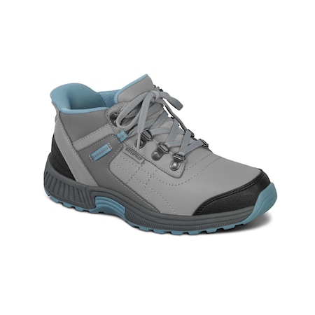 Orthofeet Carmel Wmn Hf Boot Gry, Size 5.5 90002