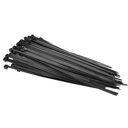 Arctic Hayes 6in black Zip ties, 100PK TIES200