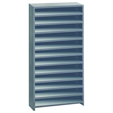 Quantum Storage Systems Shelving Unit, Closed, 18''D X 36''L X 75''H, Heavy Duty, 400 Lb. Load Capacity Per Shelf CL1875-000