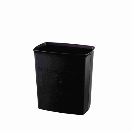 Hapco Elmar Eco Luxury Vegan Leatherette 10 Qt. Rectangular Plastic Leatherette Wrapped Wastebasket, 12PK ECODSB4060