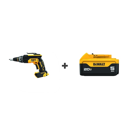 Dewalt Cordless Screwdrivers, 1/4" Hex Chuck DCF630B/DCB205