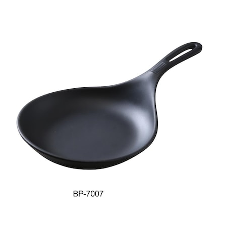 Yanco Black Pearl 7 in. Melamine Pan, Black, 12PK BP-7007