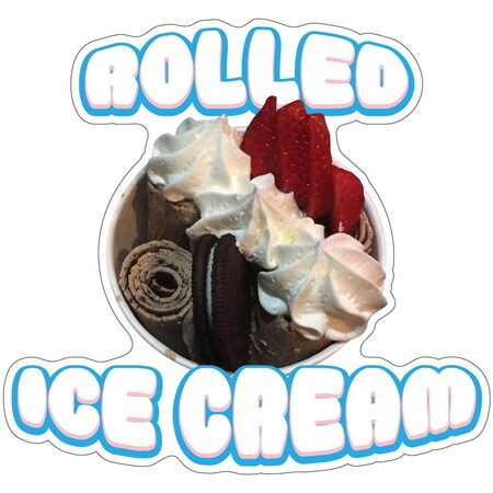 Signmission Rolled Ice Cream, 8 Inch, Decal D-DC-8 Rolled Ice Cream19