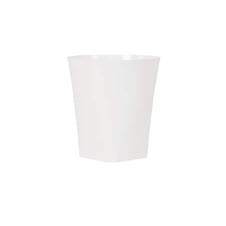 Eco Contour Collection Indoor Plastic Can, White, 12 PK EC108WHT