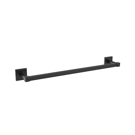 Amerock Appoint Matte Black Traditional 18 in 457 mm Towel Bar BH36073MB