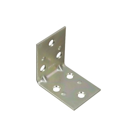 National Hardware V121 Series Corner Brace, 2 in L, 1-1/2 in W, 2 in H, Steel, Zinc, 0.07 in Thick Material, 2PK N285-551