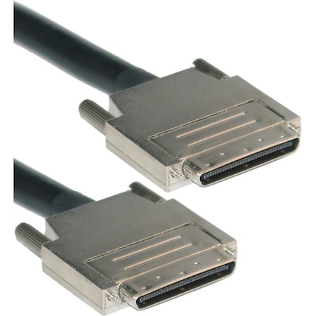Cable Wholesale SCSI III Cable, VHDCI 68 0.8mm Male, Offset Orientation, 6 foot 10N3-14106