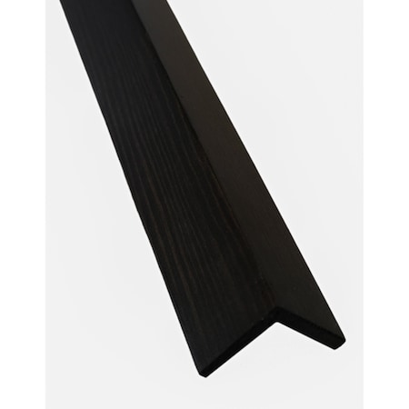 Timberchic Wood, Black, 48 in L, 1.25 in W, Stained 335