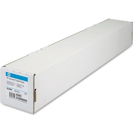 Hp DesignJet Large Format Paper for Inkjet Prints, 60 x 150 ft, Coated White Q1408A