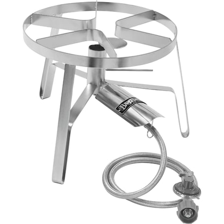 Bayou Classic 60000 BTU Propane Gas Single Jet Stainless Steel Outdoor Cooker SS1