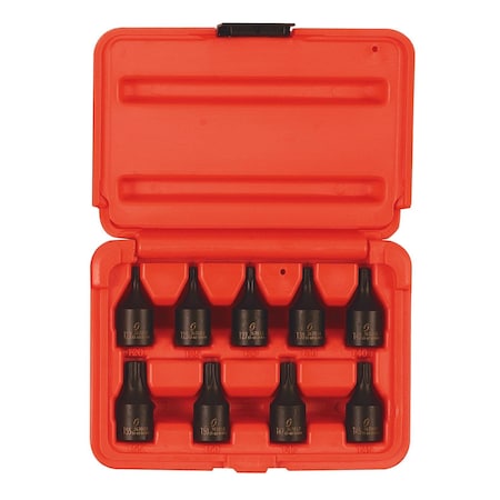 Sunex 3/8 in Drive 9-Piece Star Impact Bit Socket Set 3670S