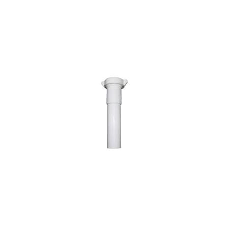 Larsen Supply Co. Lavatory Drain Extension, White PVC, 1-1/4-In. Tube x 12-In. 893079