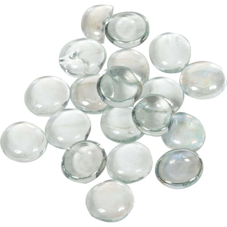 Dagan 0.75 in. Fire Beads, Clear Iridescent GB-CLEARIR