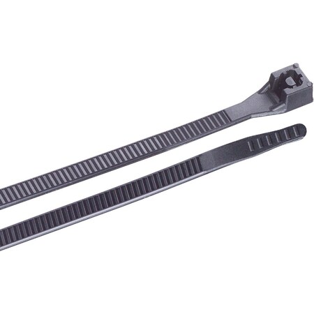 Gardner Bender 6''x0.13'' Black Nylon Ultra Violet Cable Tie, 100PK 46-206UVB