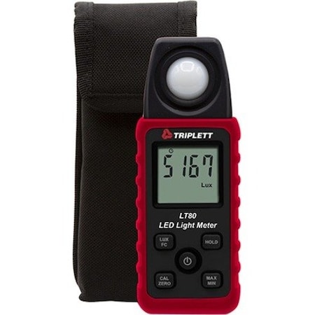 Triplett LightMeter, +/-3%Light ACC", FullSize, LT80