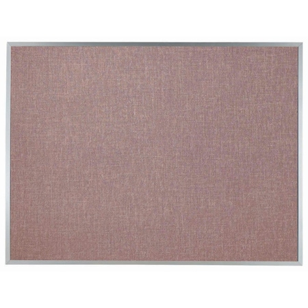 Aarco Designer ''Pumice'' Fabric Bulletin Board w/ a Clear Satin Anodized Aluminum Frame, 36''Hx48''W DF3648022