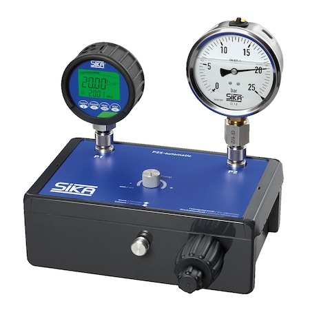 Sika Usa Semi-Automatic Test Pump, with Fine Adjust Knob, Pressure range: -13-360 PSI, Pressure media: Air E8PA025EBL0000