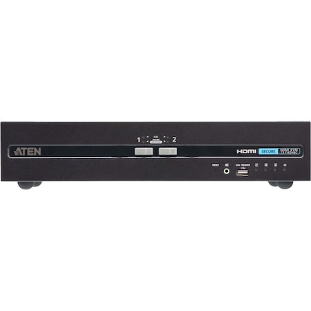 Aten 2-Port USB HDMI Dual Display Secure KVM Switch with CAC (PSD PP v4.0 Compliant) CS1142H4C