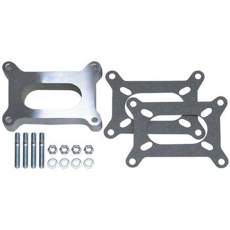 Trans-Dapt Aluminum Carburetor Spacer - Holley 2 BBL - 1 in. - Open Center TRA2135