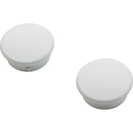 National Hardware Closet End Cap, Zinc, 2PK S822-090