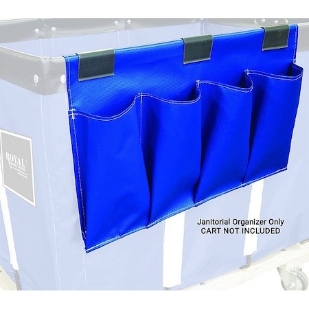 Royal Basket Trucks Janitorial Organizer, 2 lb Capac., Blue G00-BBX-JSN
