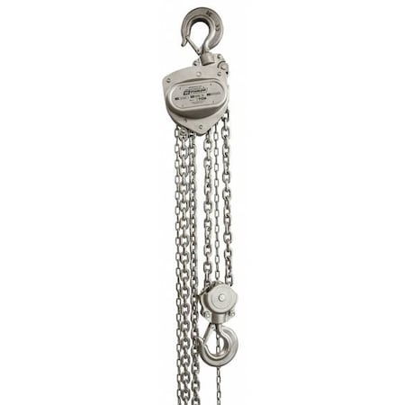 Oz Lifting Products Manual Chain Hoist, 40 ft Chain L, Silver OZSS030-40CH