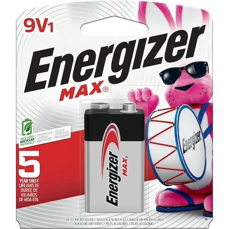 Energizer Max 9V Alkaline Battery 522BP