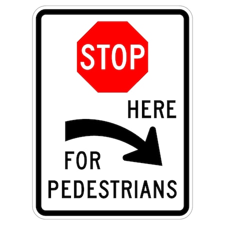 Sign Solutions Usa Traffic Sign, 30 in Width, Aluminum Sign, Vertical Rectangle DUS10HWT3042R1-5cR