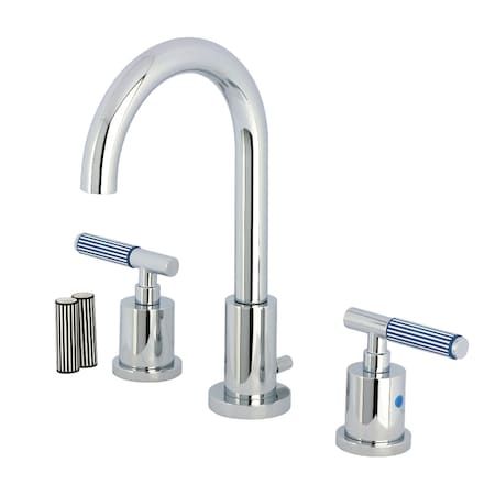 Kingston Brass Widespread Bathroom Faucet with Brass Pop-Up, Polished Chrome FSC8921KPS