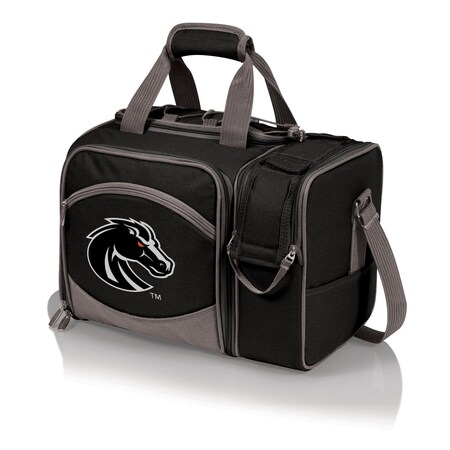 Picnic Time Family Of Brands NCAA Boise State Broncos Malibu Cooler Picnic BasketBlack with Gray Accents 508-23-175-704-0