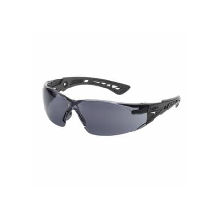Bolle Safety Rush+ Series Safety Glasses, Gray Lens, Platinum Anti-Fog/Anti-Scratch, Polycarbonate, 10PK 286-40208