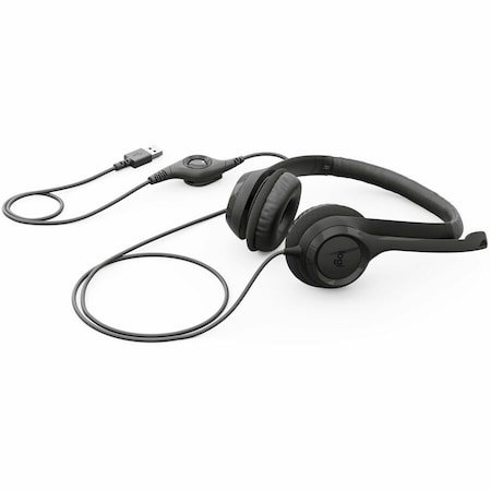 Logitech Padded H390 USB Headset, Black LOG981000014