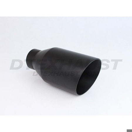 Different Trends BLACK POWDER COATED DOUBLE WALL CLOSED OUTER CASING BLK EXHAUST TIP 2.25IN ID/4I DT-24113CBK
