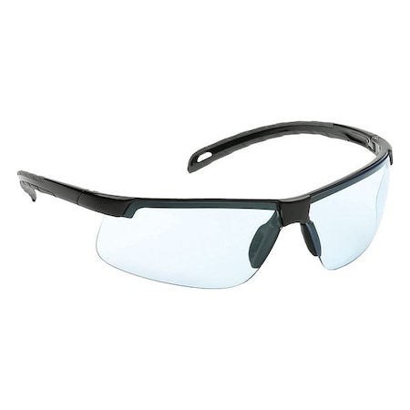 Pyramex Ever-Lite(R), Safety Glasses, H2MAX Anti-Fog, Infinity Blue Lens, Black Frame, Half-Frame SB8660DTM