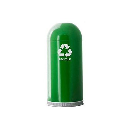 Witt Industries 15 gal Round Green, Metal 415DTGN-R
