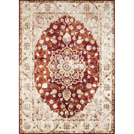 United Weavers 12 ft. 6 in. x 15 ft. Bridges Ponte Vecchio Rug, Crimson 3001 00436 1215