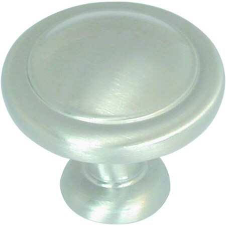 Amerock Cabinet Knob Allison Round 1-1/4in D 1-1/16in Satin Nickel Satin Nickel BP1387G10