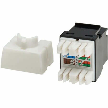 Tripp Lite CAT6 KEYSTONE JACK 4PPOE RJ45 BLACK TAA N238-001-BK-6A