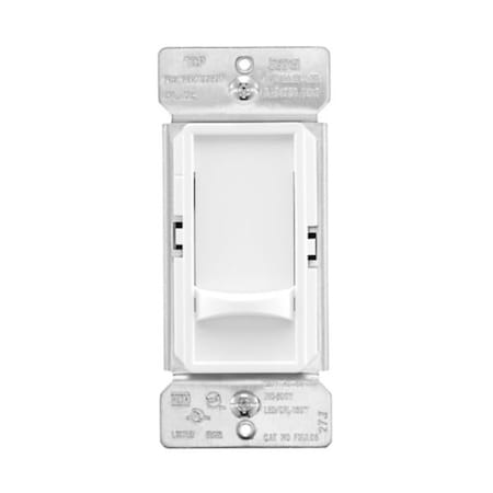 Eaton LED Slide Dimmer, 120 V, 3-Gang, CFL, Fluorescent, Halogen, Incandescent FSUL06-W-KB-L