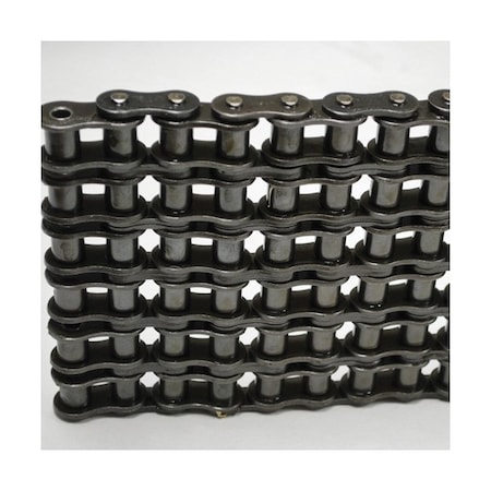 Tsubaki 80-6RB Energy Series Multi-Strand chain, 10 ft OAL, 1 in Pitch, 5/8 in Dia x 5/8 in W Roller T-80-6RB