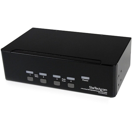 Startech.Com 4 Port Dual DVI USB KVM Switch w/ Audio & USB Hub SV431DD2DUA