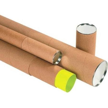 Partners Brand Premium Telescoping Tube, 3" x 48", Kraft, PK24 TT3048K