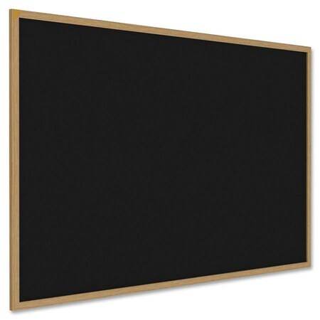 Ghent Rubber Bulletin Board 48-5/8" x 96-5/8", Black WTR48-BK