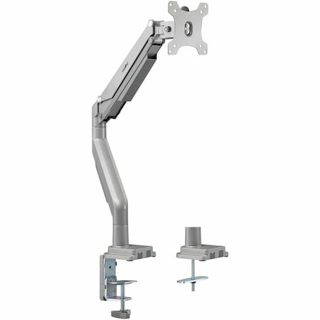 Rocstor ERGOREACH ED3 PREMIUM ALUMINUM SINGLE ERGONOMIC MONITOR ARM, C-CLAMP & GROMMET- Y10N020-S1