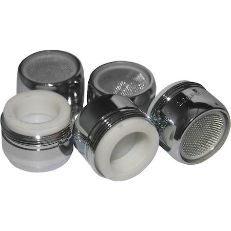 Westlake Pipe & Fittings 1.8 GPM 55/64'' Male Dual Thread Aerator Chrome-Plated, 5PK 9/1/9017