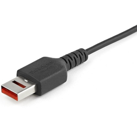 Startech.Com USB-A to Micro USB Secure Charging Cable USBSCHAU1M